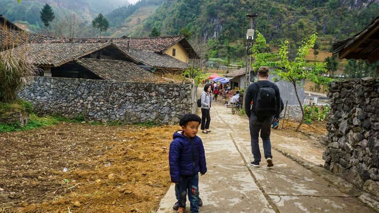 A scenic morning view of Thon Tha Village