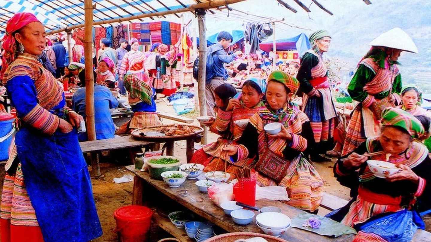 Explore fresh produce at Hoang Su Phi Market