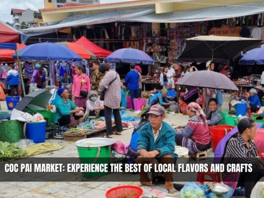 Coc Pai Market is bustling with colorful local life