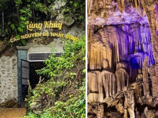 Admiring the beauty of Lung Khuy Cave’s formations