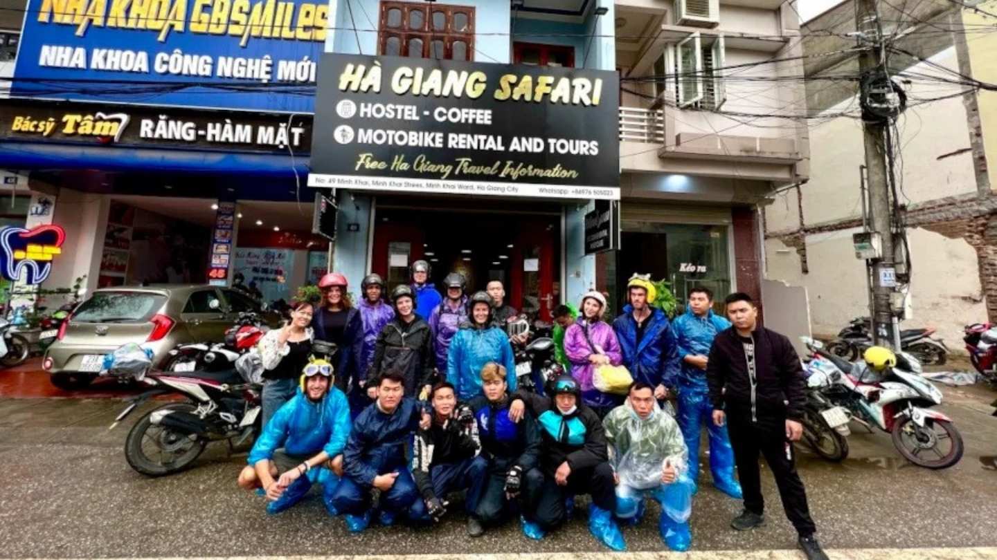 Ha Giang Safari Hostel tours motorbike rental fun