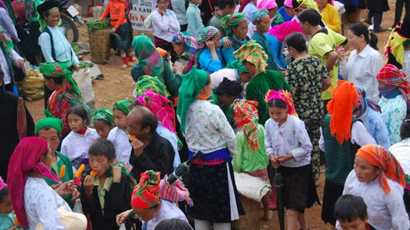 Vibrant green hills in Ha Giang Loop April