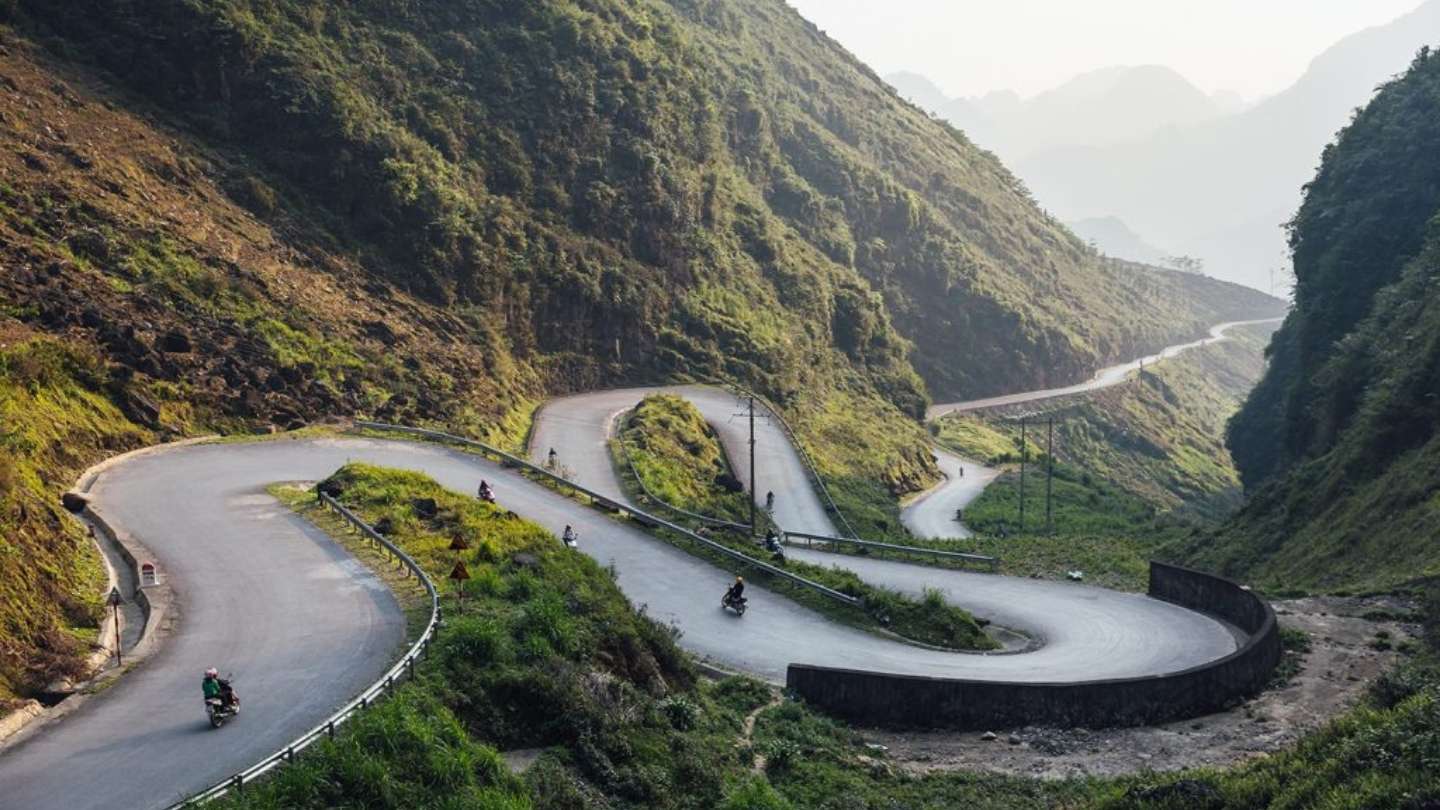 Scenic view of Ha Giang Loop April journey