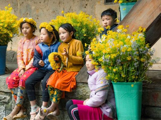 Scenic view of Ha Giang Loop April journey