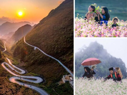 Scenic view along the Hanoi to Ha Giang Loop